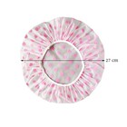 6 Pieces Waterproof Eva Plastic Shower Cap elastic Reusable Bathing Hair    