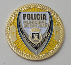 Policia Municipal San Juan Puerto Rico Medalla Police Challenge Coin Medal Token