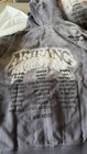 Bts Arirang World Tour Charcoal Gray Zip-up Hoodie Official Merch New Sz L