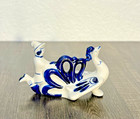 Vintage Russian Gzhel Hand-painted Porcelain Figurine Ivan And The Firebird Ussr