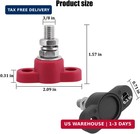 2pcs Single Stud Battery Junction Posts Block  12v 3 8  Insulated Battery Cable