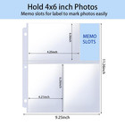 4x6 Photo Sleeves Clear For 3 Ring Binder  240 Pictures   Heavy Transparent