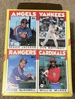 1986 Topps Baseball Empty Wax Pack Display Box Jackson  Mattingly  Mcgee Mcdowel