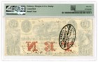 1861  10 The Bank Of The State Of South Carolina Note - Pmg Au 55