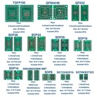 51pcs 12 Types Smd To Dip Adapter Pcb Proto Board Plate Converter Sop Sot 040