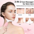 Facial And Neck Massager  Pink Neck Beauty Device