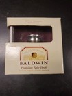 Baldwin Robe Hook Laguna Premium Satin Nickel Polished Chrome 3545-156  Nib