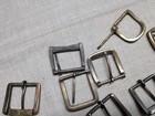 Vintage 9pc Lot Belt Buckles Solid Brass Cowboy Western Rodeo 1970s