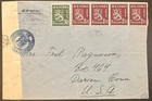 Finland  164  174b 4  Censored 1941 To Us Via Lisbon  Portugal 1941  Military  d