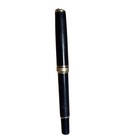 Herlitz Bugatti  Fountain Pen Set 14k Gold 585 Nib Black Vintage- Not Restored
