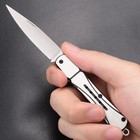 6 4 tactical Pearl Spring Assisted Open Blade Folding Edc Pocket Knife With Clip