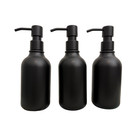 Shower Dispenser Set Wall Mounted 3 Pack Soap Shampoo Conditioner 16 9oz Black