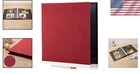 Personalized Magnetic Photo Album  Diy Scrapbook  Red