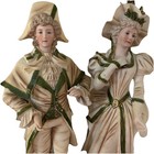 Rare Antique 16 5  Tall French Porcelain Bisque Statue Figurines