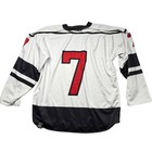 Jog Hockey Factory Development Program Jersey White Black Red Number 7 Men