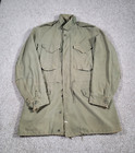 Vtg 50s M51 Field Jacket Coat Us Army M-1951 Military Korean War Medium Long