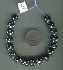 African Trade Beads Vintage Antique Venetian Glass Beads Black Skunk Beads Eye