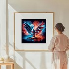 5d Eagle Diamond Painting Kit  American Flag Diamond Art Kits For Adults  Full D