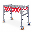 600 Lbs Adjsustable Conveyor Roller Table Extendable Conveyor Roller Bench