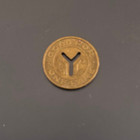 1 Coin Nyc Subway Token Large Y Cutout New York City Transit Authority 1970-1980
