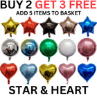 18 Inch Big Star Heart Round Foil Balloons Helium Balloon Party Birthday Wedding