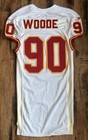 1997 Kansas City Chiefs  90 Game Issued Worn Used White Jersey Terry Wooden