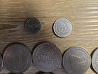 Mixed Lot Of Vintage Casino Tokens Mirage  Empress  Etc  Mixed Values