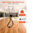 9 6ft Yoga Swing Frame Aerial Silk Stand 551 Lbs Non-slip Base Detachable