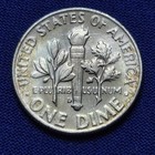 1964-d Roosevelt Silver Dime 10c Cents  Bu  Toned  - 1120