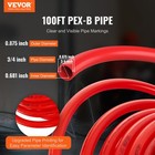 3 4    X 100ft Red Pex-b Tubing pipe For Potable Water With Pipe Cutter