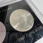 1967 Canada Silver Dollar Flying Goose Centennial Coin 80  Uncirculated Unc  2