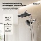 Jomoo Filtered Magnetic Shower Head  9 Spray High Pressure  Chrome
