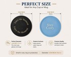 Hiramware Silicone Coasters Set Of 6  Premium Drink Coaster With Holder  Non-   