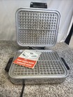 Knapp Monarch 29-525 Chrome Square Waffle Maker Vintage Mid Century Dial Control