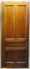 74x90  Pair Antique Vintage Old Pocket Double Solid Wooden Panels Interior Doors
