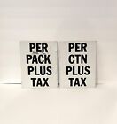 Vintage Cigarettes Metal Advertising Signs Tobacco Oil Gas Station General Store