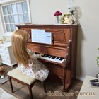 1 6 Scale Upright Piano   Stool Miniature Furniture For Dollhouse Diorama