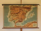 Wall Map Iberia Spain Portugal 162x104 1920 Vintage Map Spain Kingdom Of Spain