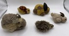 Steiff X3 Mixed Rabbit Lot 1930s Wool Ff Underscored No Button Woolie Miniature