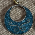 Mexican Silver With Turquoise Hall Marked Mexico 