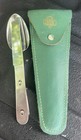 Vintage Girl Scouts Stainless Steel Utensil Set Belt Pouch Geo  Schrade Knife Co