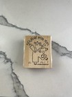 1996 Stampin Up Hooray For You Mouse Wood Rubber Stamp 
