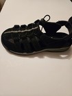 Barefoot Freedom Black Leather Sport Sandals Drawstring Adjustable W 8 5