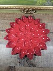 Poinsettia Red Ombre Deviled Egg Platter  24 Egg  12 5  Diameter 