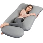 Soft Pregnancy Pillow J Shaped Full Body Maternity Pillow For Belly Support