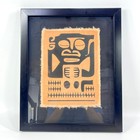 Barkcloth Tapa Painting Of Ancestral Figure Papua New Guinea Bell Collection