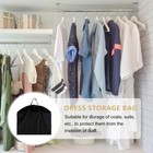 Suit   Garment Bag Dress Cover storage travel Bag Dust Proof Breathable Black