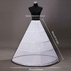 Women-petticoat Crinoline 4 Hoop Skirt A Line Slips Underskirt For Gown Dress