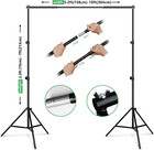 Photo Video Studio 10ft  Adjustable Backdrop Stand  Softbox Lighting Kit 30 x30 
