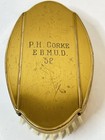 Antique Vtg Wood   Brass Clothes Duster Brush Elaine American Monogrammed Usa